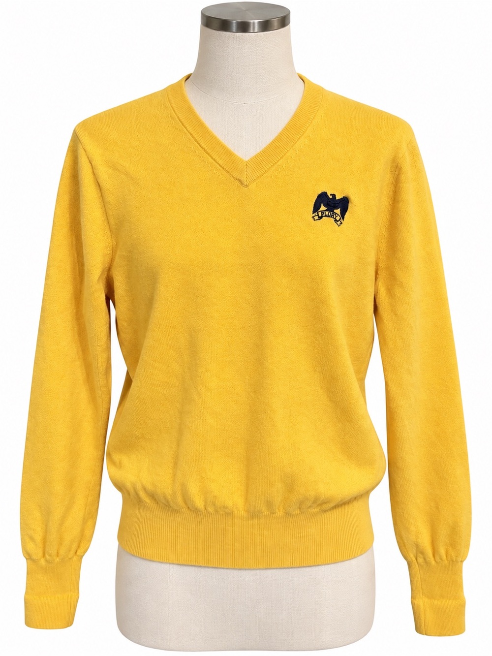 PLORY Pride & Glory Unisex Wool Blend V-Neck Sweater Yellow 170/92A